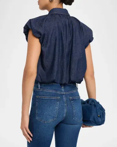 FRAME The Shell Bubble-Sleeve Top | Thumbnail 3 FRAME The Shell Bubble-Sleeve Top | Thumbnail 3