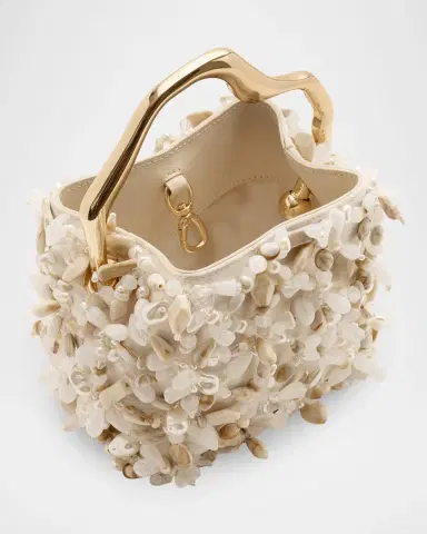 Cult Gaia Solene Mini Beaded Sculptural Top-Handle Bag | Thumbnail 3 Cult Gaia Solene Mini Beaded Sculptural Top-Handle Bag | Thumbnail 3