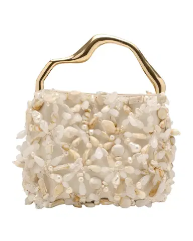 Cult Gaia Solene Mini Beaded Sculptural Top-Handle Bag | Thumbnail 1 Cult Gaia Solene Mini Beaded Sculptural Top-Handle Bag | Thumbnail 1