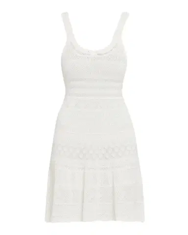 LoveShackFancy Darlena Fine Pointelle Knit Mini Dress | Thumbnail 1 LoveShackFancy Darlena Fine Pointelle Knit Mini Dress | Thumbnail 1