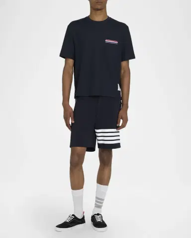 Thom Browne Men's Milano Oversized Pocket T-Shirt | Thumbnail 2 Thom Browne Men's Milano Oversized Pocket T-Shirt | Thumbnail 2