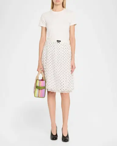 Marc Jacobs The Stripe Mesh Small Tote Bag | Thumbnail 4 Marc Jacobs The Stripe Mesh Small Tote Bag | Thumbnail 4