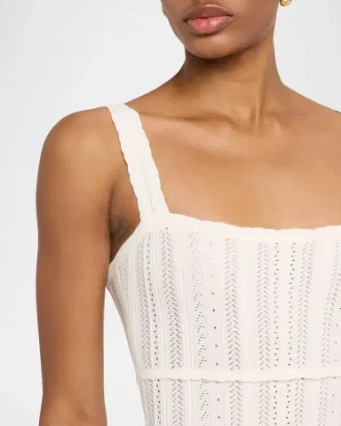 LoveShackFancy Tabatha Pointelle Knit Mini Dress | Thumbnail 5 LoveShackFancy Tabatha Pointelle Knit Mini Dress | Thumbnail 5