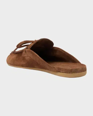 Miu Miu Sabot Suede Moccasin Mules | Thumbnail 4 Miu Miu Sabot Suede Moccasin Mules | Thumbnail 4
