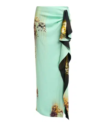 Proenza Schouler Cella Printed Double Crepe Skirt | Thumbnail 1