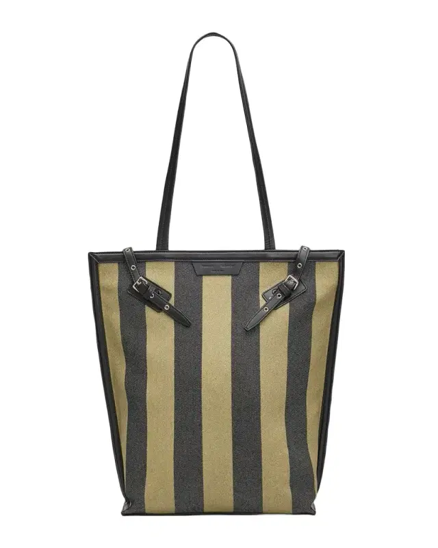 Proenza Schouler Striped Canvas North-South Tote Bag