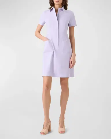 Akris Stretch Denim Mini Tunic Dress | Thumbnail 2 Akris Stretch Denim Mini Tunic Dress | Thumbnail 2