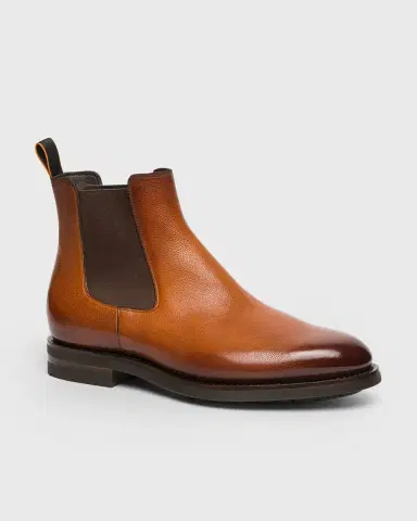Santoni Men's Enver Casual Leather Chelsea Boots | Thumbnail 2 Santoni Men's Enver Casual Leather Chelsea Boots | Thumbnail 2