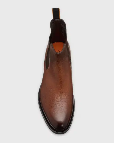 Santoni Men's Enver Casual Leather Chelsea Boots | Thumbnail 5 Santoni Men's Enver Casual Leather Chelsea Boots | Thumbnail 5