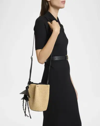 Givenchy Snap Nano Raffia Bucket Bag | Thumbnail 2 Givenchy Snap Nano Raffia Bucket Bag | Thumbnail 2