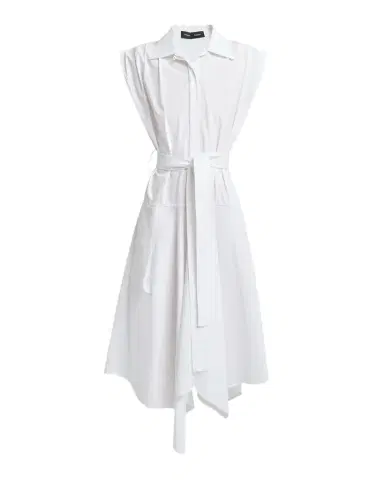 Proenza Schouler Adinna Sleeveless Belted Handkerchief Midi Shirtdress | Thumbnail 1 Proenza Schouler Adinna Sleeveless Belted Handkerchief Midi Shirtdress | Thumbnail 1