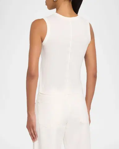 SLVRLAKE Crewneck Cotton Tank Top | Thumbnail 3