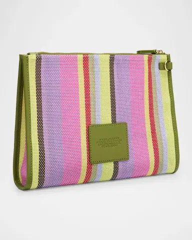 Marc Jacobs The Stripe Mesh Large Pouch Bag | Thumbnail 3