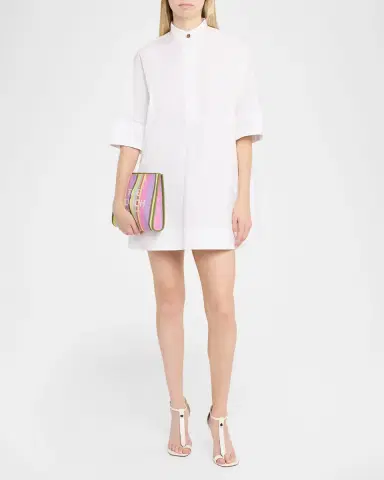 Marc Jacobs The Stripe Mesh Large Pouch Bag | Thumbnail 5