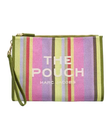 Marc Jacobs The Stripe Mesh Large Pouch Bag | Thumbnail 1