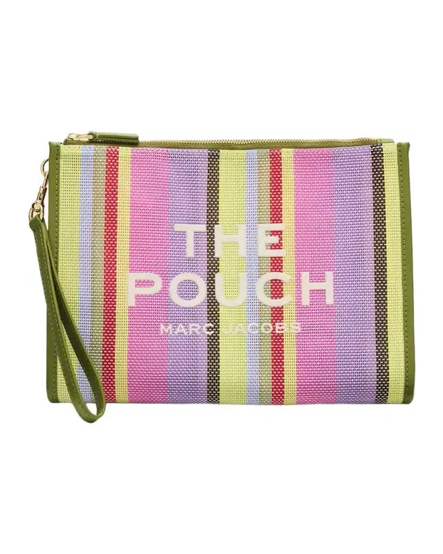 Marc Jacobs The Stripe Mesh Large Pouch Bag