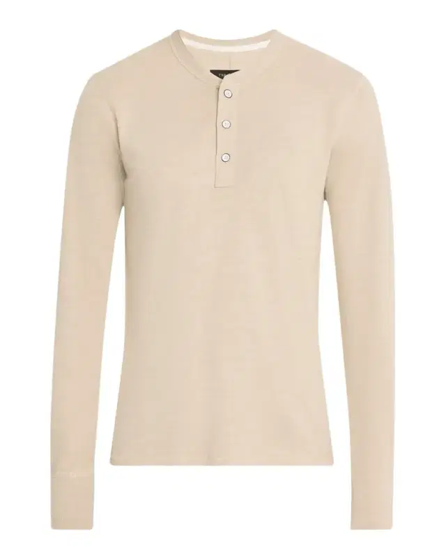 Rag & Bone Men 's Classic Flame Henley Long-Sleeve T-Shirt