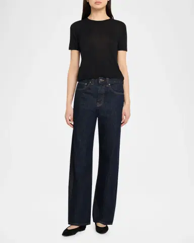 L 'AGENCE Remy Short-Sleeve Crewneck Tee | Thumbnail 2