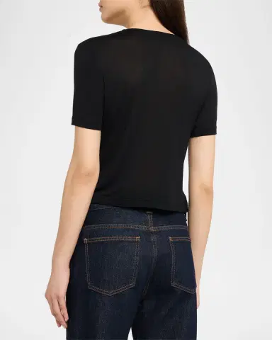 L 'AGENCE Remy Short-Sleeve Crewneck Tee | Thumbnail 3