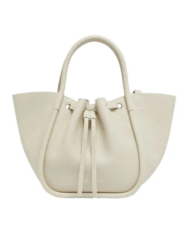 Proenza Schouler Small Ruched Grain Leather Tote Bag