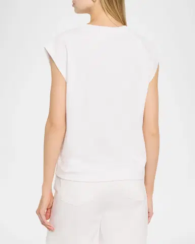 Eileen Fisher Cap-Sleeve Organic Cotton Terry Top | Thumbnail 3 Eileen Fisher Cap-Sleeve Organic Cotton Terry Top | Thumbnail 3