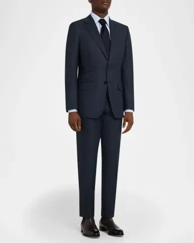 Tom Ford Men's Wool Notch-Lapel Two-Piece Suit | Thumbnail 2 Tom Ford Men's Wool Notch-Lapel Two-Piece Suit | Thumbnail 2