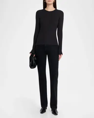 rag & bone The Essential Ribbed Long-Sleeve Tee | Thumbnail 2 rag & bone The Essential Ribbed Long-Sleeve Tee | Thumbnail 2