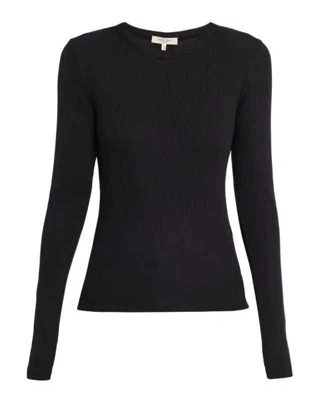The Essential Ribbed Long-Sleeve Tee