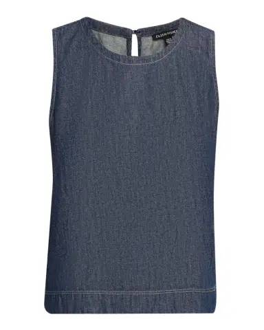 Eileen Fisher Crewneck Organic Cotton Denim Shell | Thumbnail 1