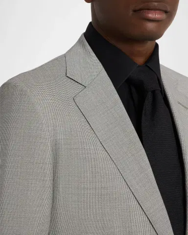 Tom Ford Men's Wool Basketweave Notch-Lapel Two-Piece Suit | Thumbnail 6 Tom Ford Men's Wool Basketweave Notch-Lapel Two-Piece Suit | Thumbnail 6