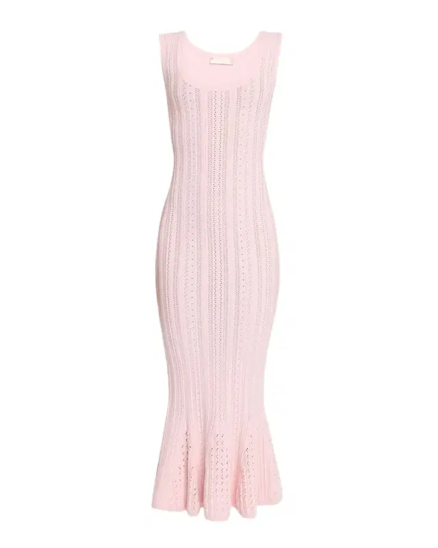 Tayleen Stretch Pointelle Midi Dress