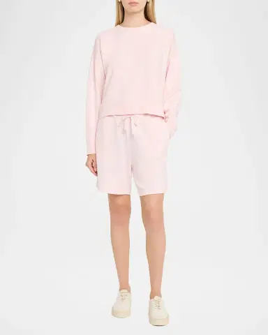 Eileen Fisher Cropped Organic Cotton Terry Sweatshirt | Thumbnail 2