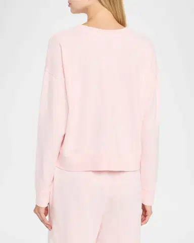 Eileen Fisher Cropped Organic Cotton Terry Sweatshirt | Thumbnail 3