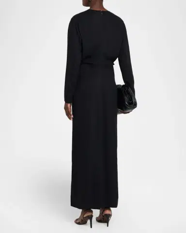 TOTEME Slouch Waist Long-Sleeve Ankle Dress | Thumbnail 3 TOTEME Slouch Waist Long-Sleeve Ankle Dress | Thumbnail 3