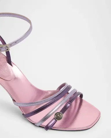 Versace 80mm Medusa Metallic Laminated Leather Sandals | Thumbnail 3 Versace 80mm Medusa Metallic Laminated Leather Sandals | Thumbnail 3