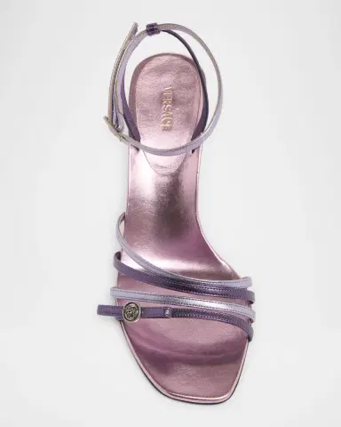 Versace 80mm Medusa Metallic Laminated Leather Sandals | Thumbnail 4 Versace 80mm Medusa Metallic Laminated Leather Sandals | Thumbnail 4
