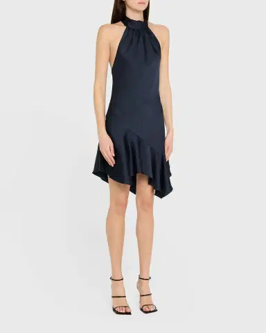 Ramy Brook Nari Asymmetric Flounce Halter Mini Dress | Thumbnail 4 Ramy Brook Nari Asymmetric Flounce Halter Mini Dress | Thumbnail 4