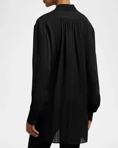 Ralph Lauren Collection Karmen Satin Shirt | Thumbnail 3