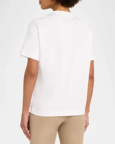 Brunello Cucinelli Cotton Jersey Short-Sleeve T-Shirt With Monili Tab Pocket | Thumbnail 3 Brunello Cucinelli Cotton Jersey Short-Sleeve T-Shirt With Monili Tab Pocket | Thumbnail 3