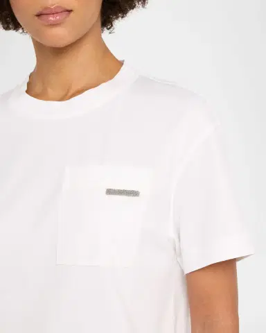 Brunello Cucinelli Cotton Jersey Short-Sleeve T-Shirt With Monili Tab Pocket | Thumbnail 5 Brunello Cucinelli Cotton Jersey Short-Sleeve T-Shirt With Monili Tab Pocket | Thumbnail 5