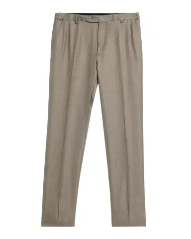 Brioni Men 's Silk Twill Flat-Front Trousers | Thumbnail 1 Brioni Men 's Silk Twill Flat-Front Trousers | Thumbnail 1