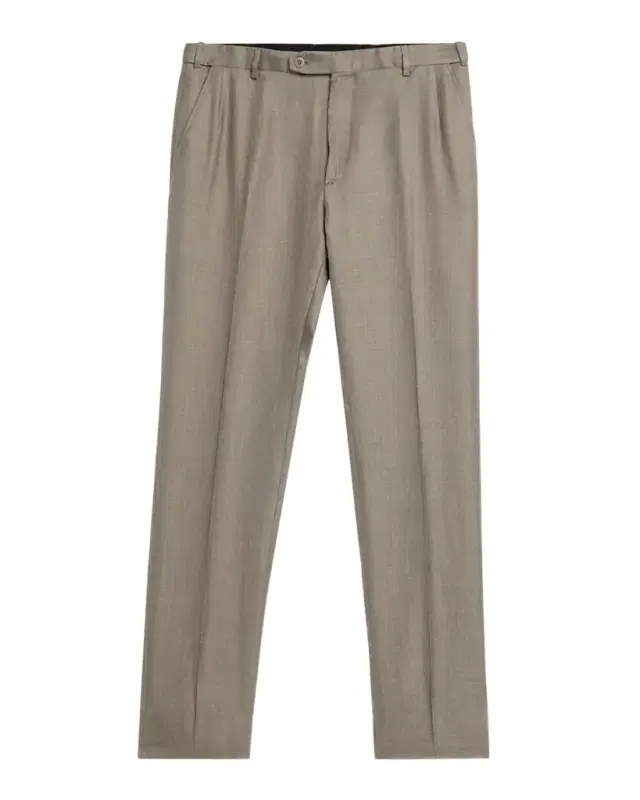 Brioni Men 's Silk Twill Flat-Front Trousers