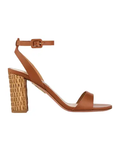 Aquazzura Sunseeker Leather Ankle-Strap Sandals | Thumbnail 1