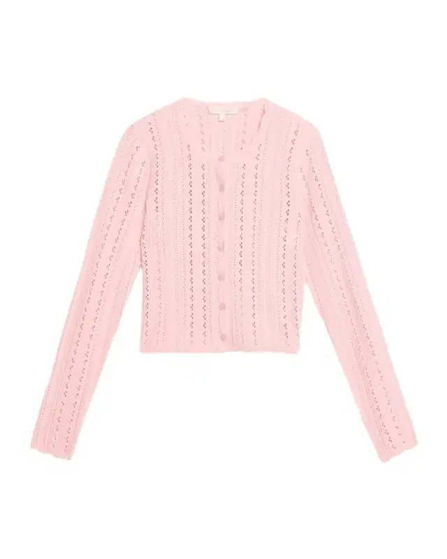 Peridot Pointelle Cardigan