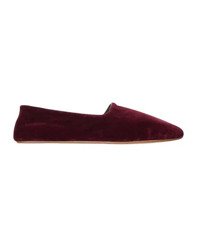 THE ROW Ponti Velvet Slippers