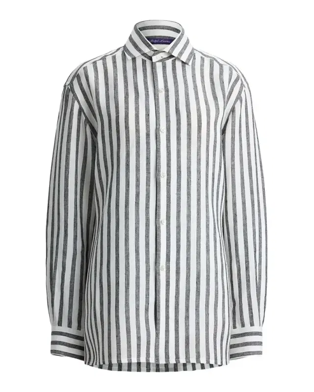 Capri Relaxed Fit Striped Linen Shirt