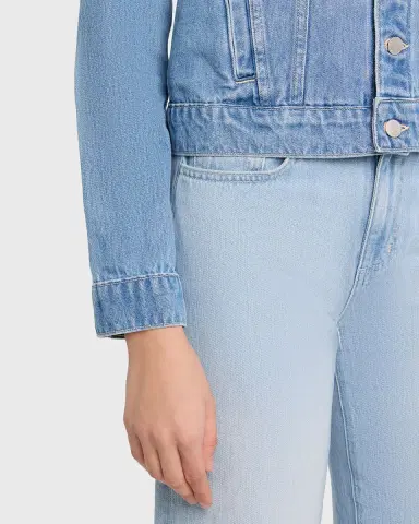 L 'AGENCE Celina Femme Denim Jacket | Thumbnail 5 L 'AGENCE Celina Femme Denim Jacket | Thumbnail 5