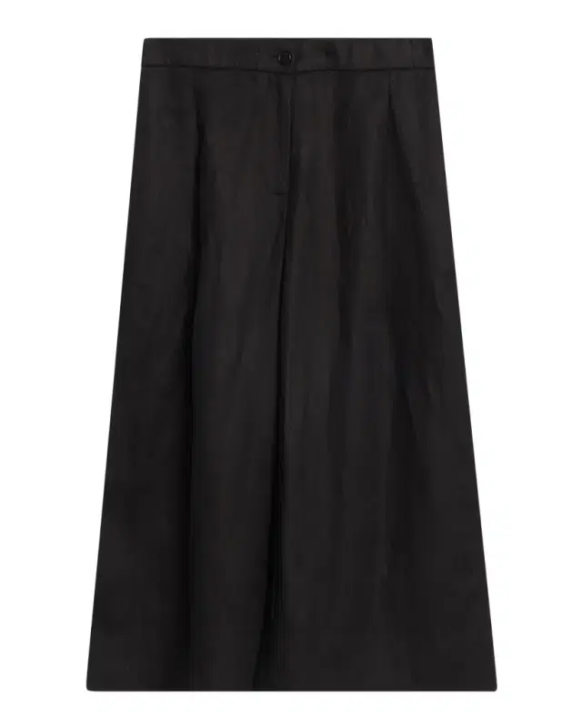 Eileen Fisher Pleated Organic Linen Culotte Pants