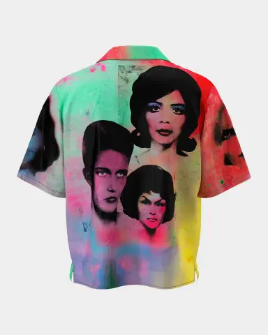 Versace Men's The Party Printed Silk Twill Shirt | Thumbnail 2 Versace Men's The Party Printed Silk Twill Shirt | Thumbnail 2