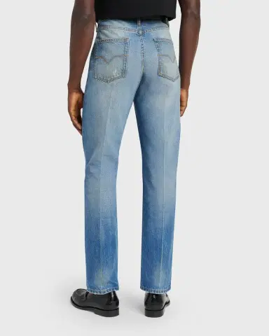Versace Men's Straight-Leg Denim Jeans | Thumbnail 3